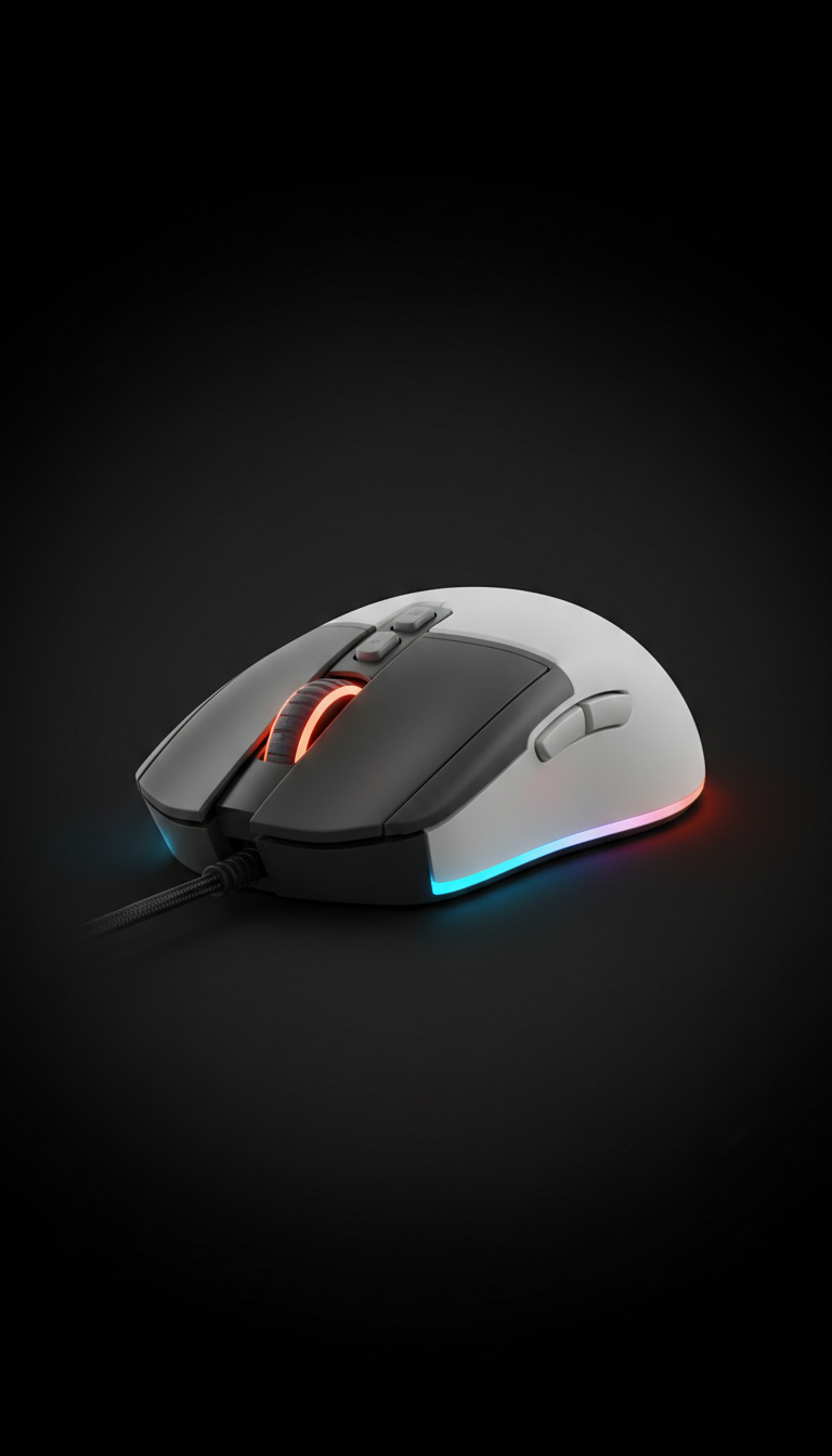 RGB Gaming Mouse with Adjustable Weight